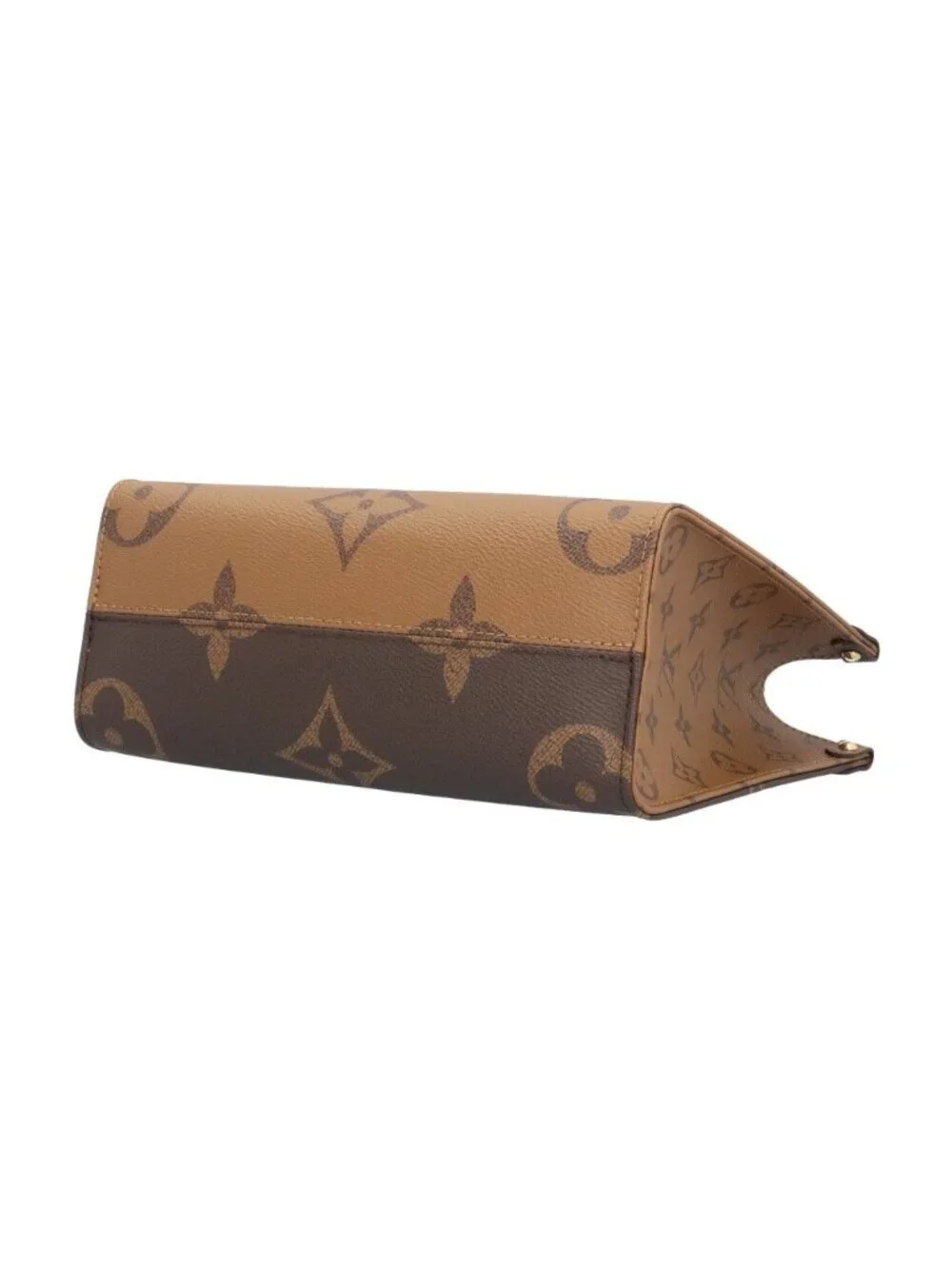 Louis Vuitton On The Go PM Monogram Giant Shoulder Bag Canvas Brown